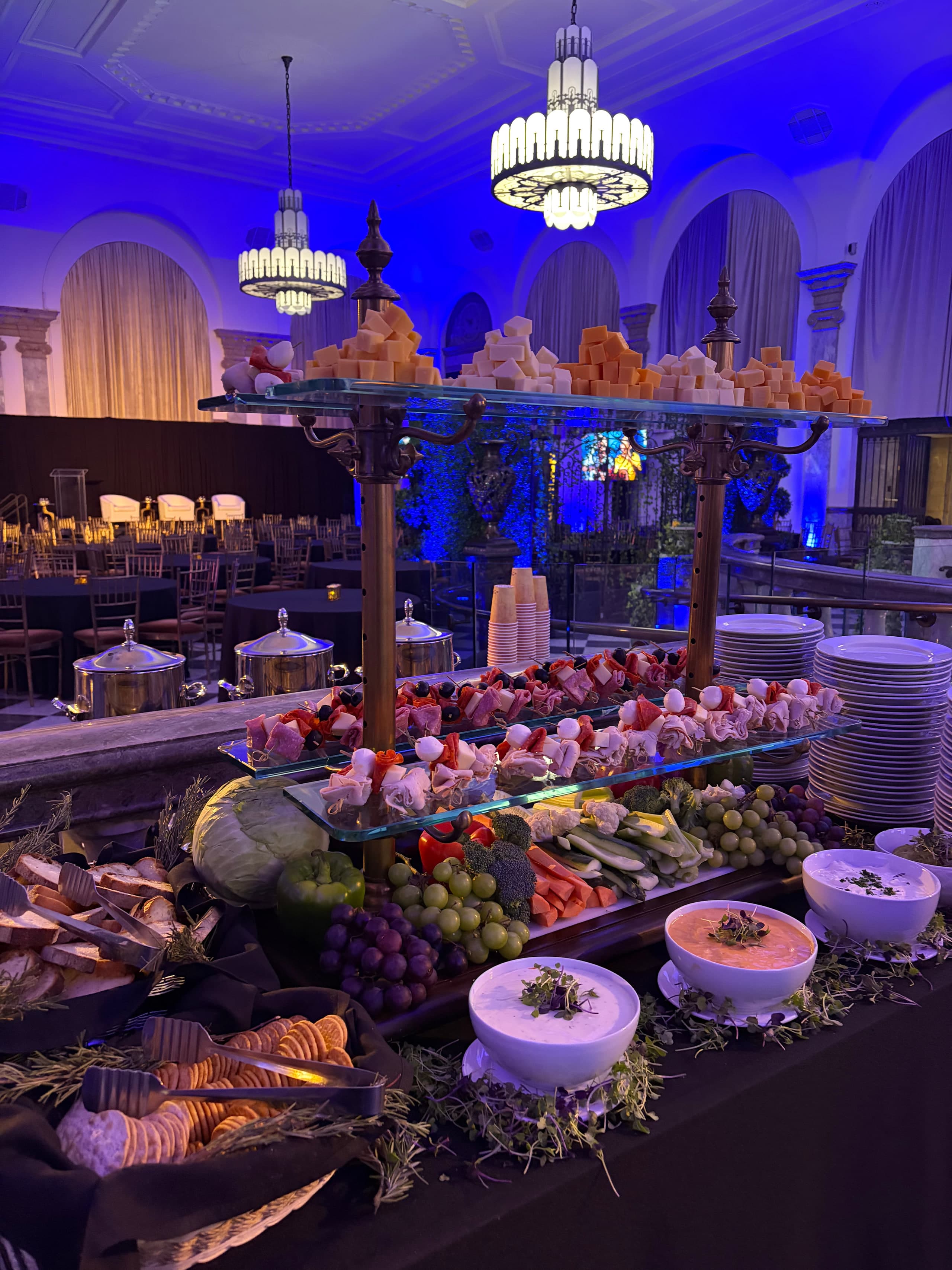 Curated dining station