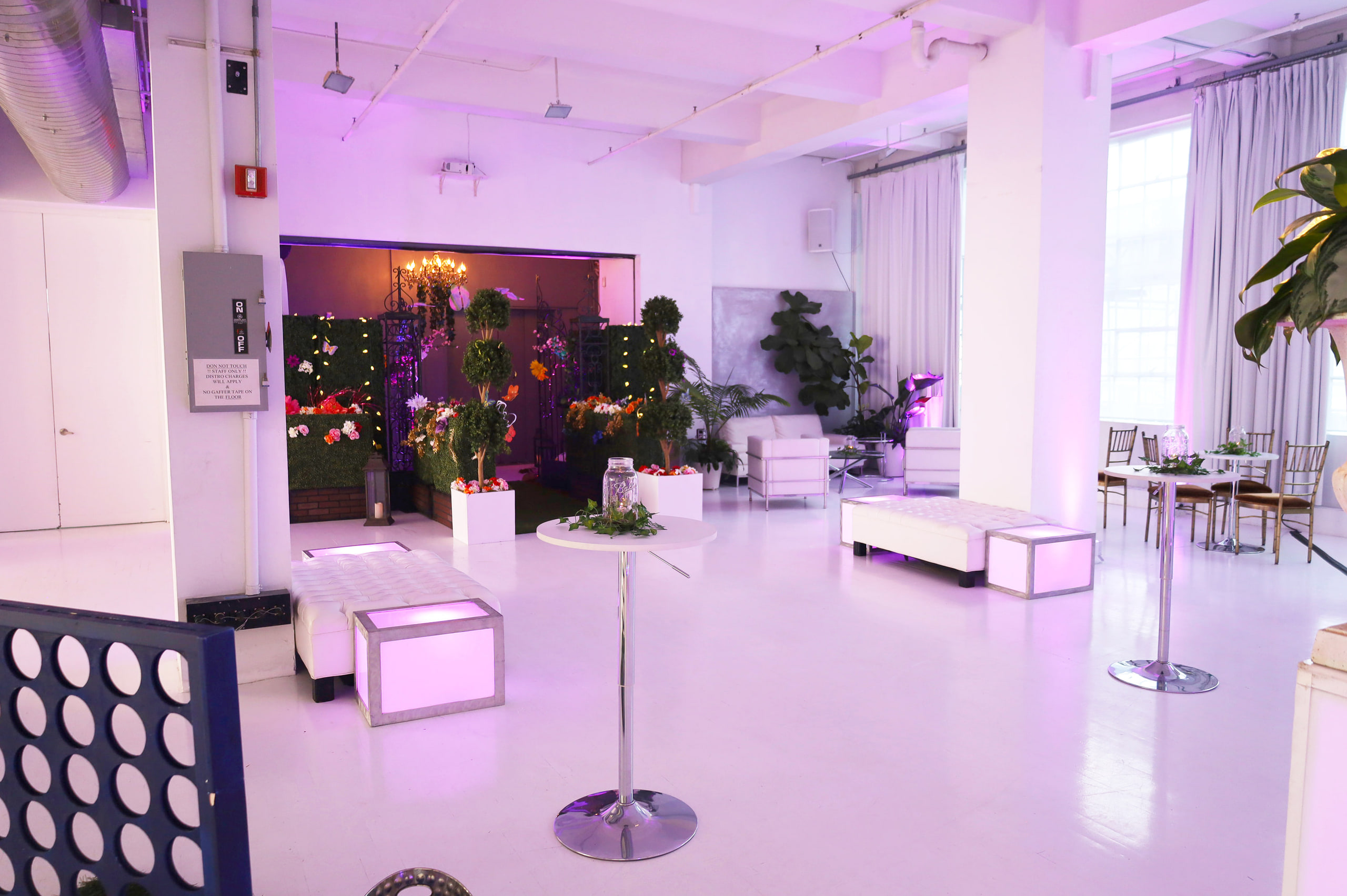 Themed Mitzvah reception in the Grand Mezzanine
